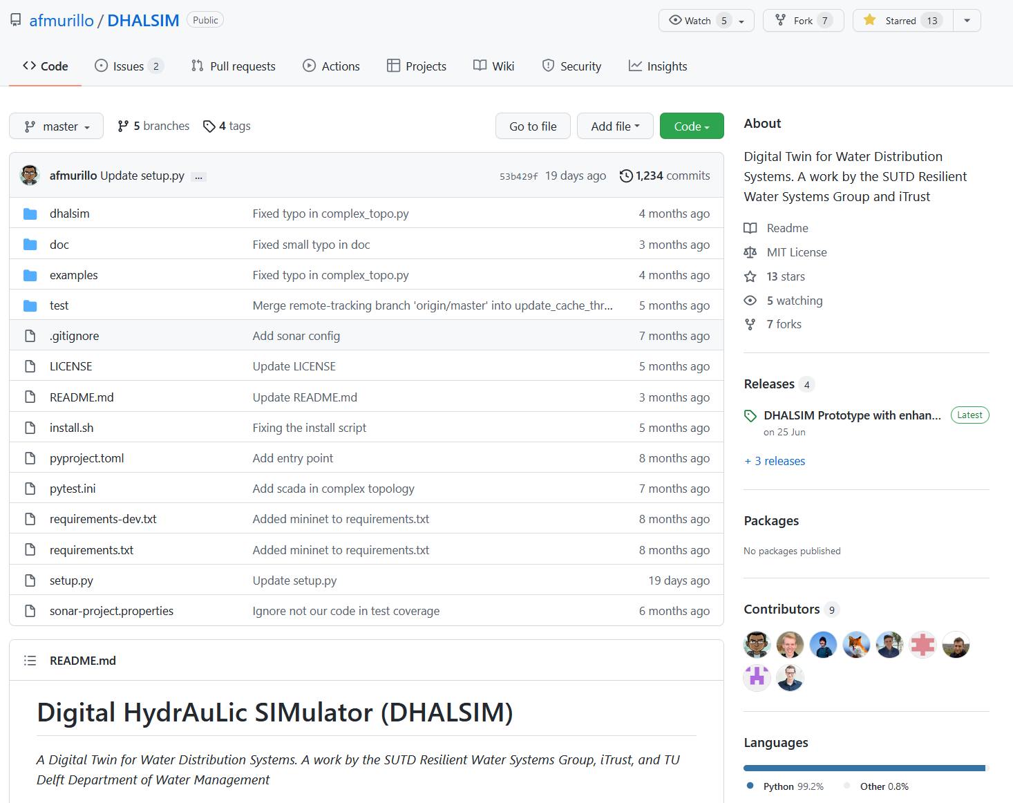 DHALSIM on GitHub